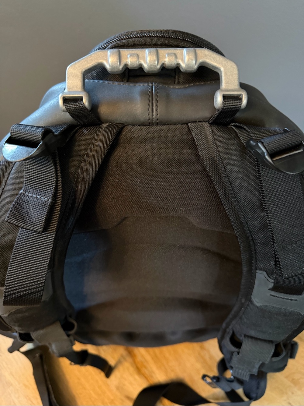 Oakley Black Tactical Backpack with Silver Hardware - Picture 10 of 14
